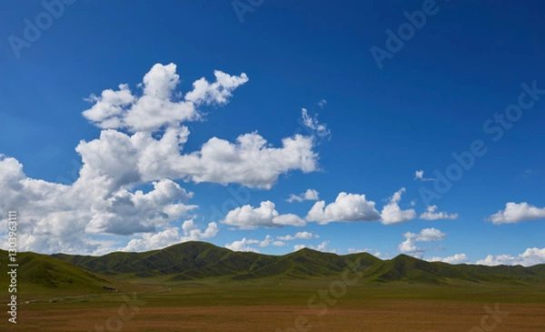 Fototapeta landscape with clouds