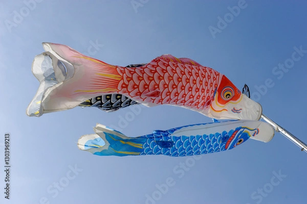 Fototapeta 風になびく鯉のぼり