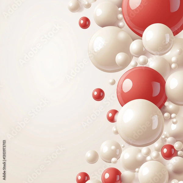 Obraz Christmas picture with Christmas tree and party, generative AI illustration