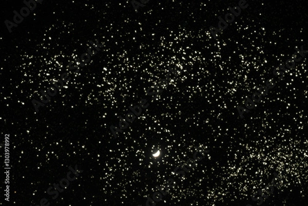 Obraz 散りばめられた満天の星と月