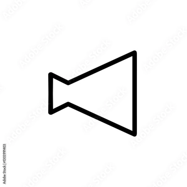 Obraz メガホンのシンプルアイコン