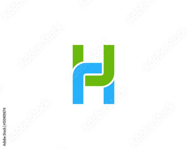 Obraz Letter H Link Connect Logo Design Element