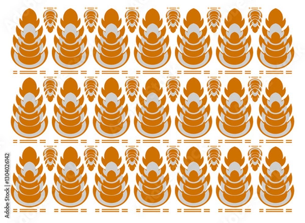 Obraz seamless pattern designs transparent png