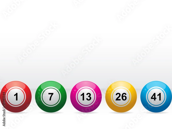 Obraz kule do bingo/loterii