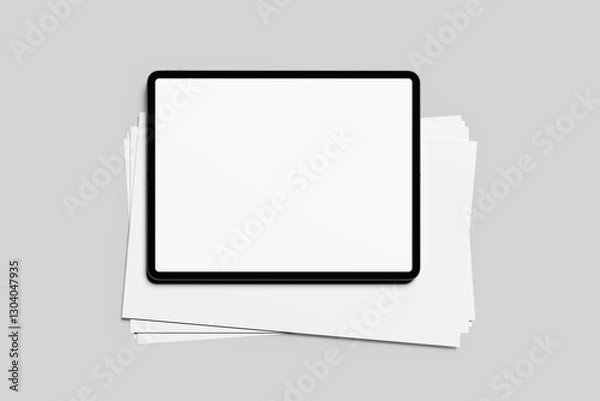 Fototapeta Blank tablet pro mock-up 