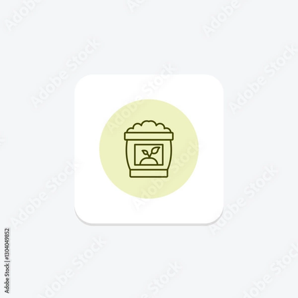 Fototapeta Potting Mix pentaglow, vector, pixel perfect, illustrator file