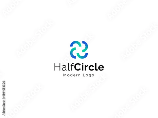 Obraz Half Circle Modern Logo