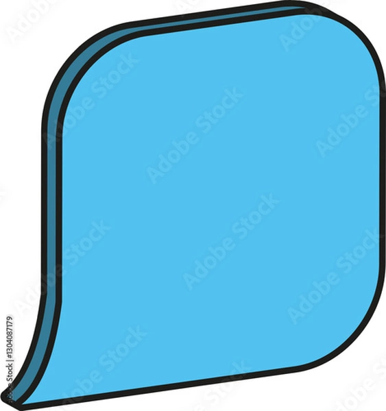 Fototapeta 입체 말풍선