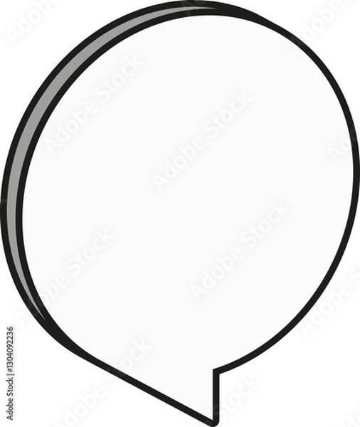 Fototapeta 입체 말풍선