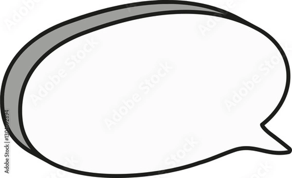 Fototapeta 입체 말풍선