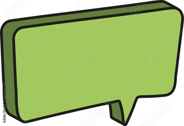 Fototapeta 입체 말풍선