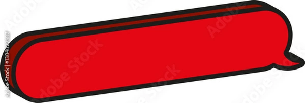 Fototapeta 입체 말풍선