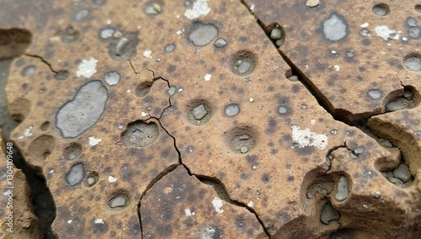 Fototapeta Weathered Rusty Metal Surface with Corrosion and Patina