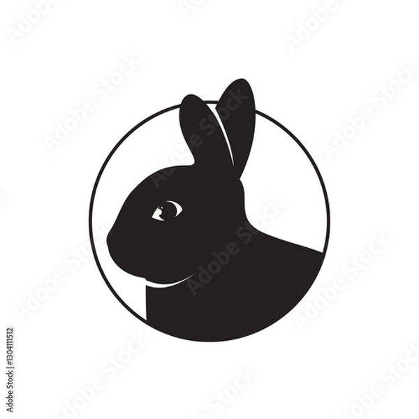 Obraz Rabbit Design Vector silhouette illustrator