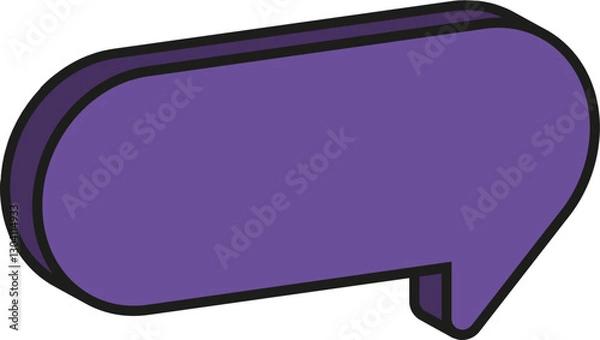 Fototapeta 입체 말풍선