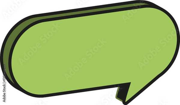 Fototapeta 입체 말풍선