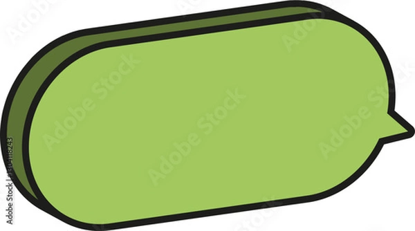 Fototapeta 입체 말풍선