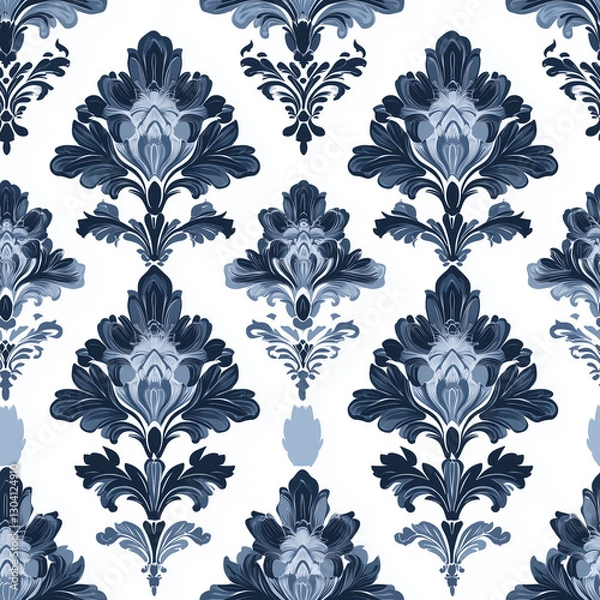 Obraz Seamless damask pattern texture background