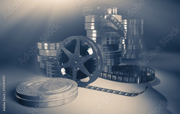 Fototapeta Filmmaking concept scene.