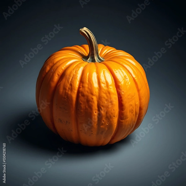 Obraz pumpkin on black background