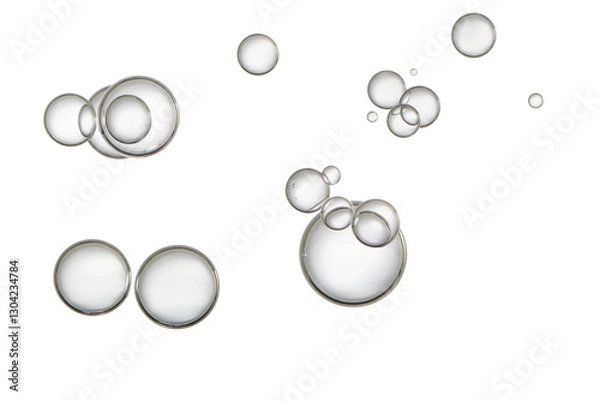 Obraz Water drops isolated over white