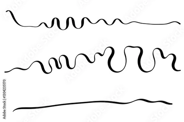 Obraz Black pen strokes