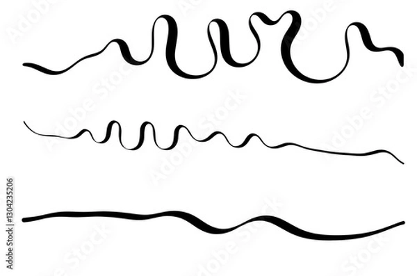 Obraz Black pen strokes