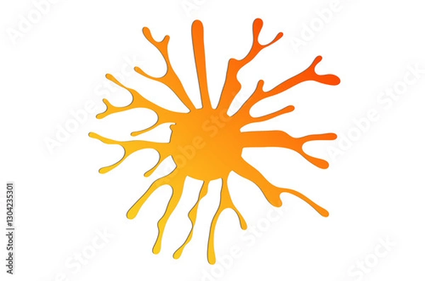 Obraz Abstract sun drawing