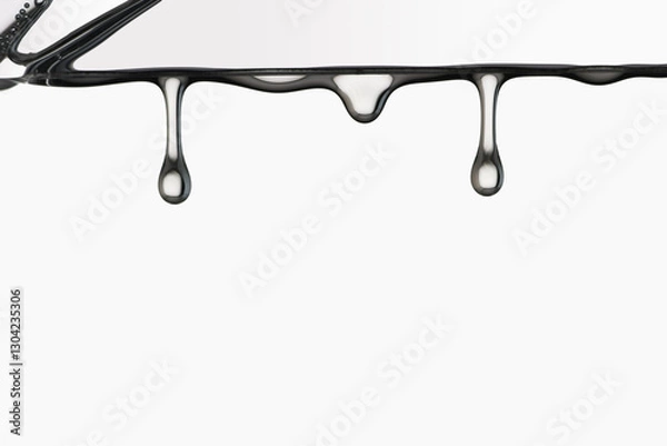 Fototapeta Water drop falling from a ice cube