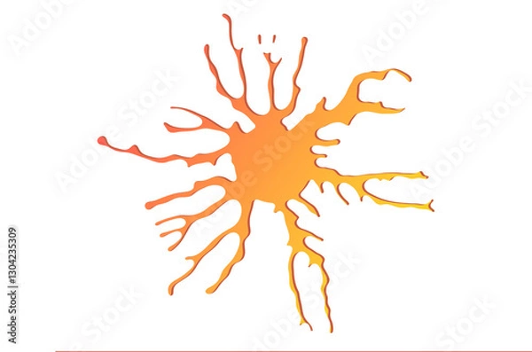 Obraz Abstract sun drawing