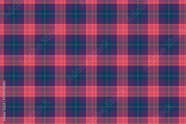 Obraz Seamless Tartan Background Plaid Texture Check Fabric Pattern Textile