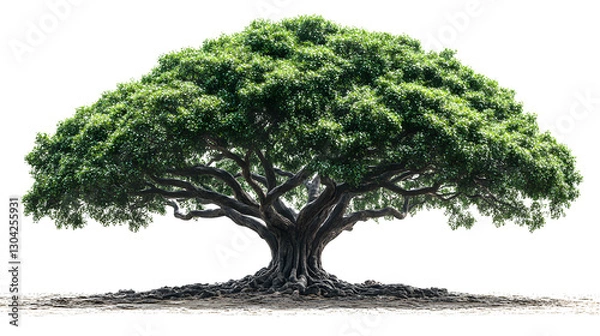 Fototapeta Banyan Tree on transparent backgroung