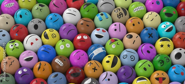 Obraz Viele bunte Gefühle