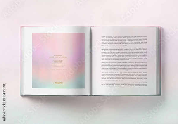 Obraz Open Square Book Mockup 1