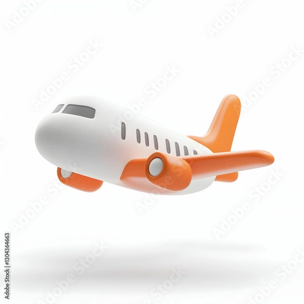 Obraz A transportation icon in a 3D style