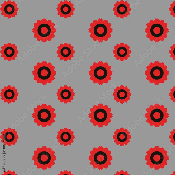 Fototapeta seamless pattern with flowers