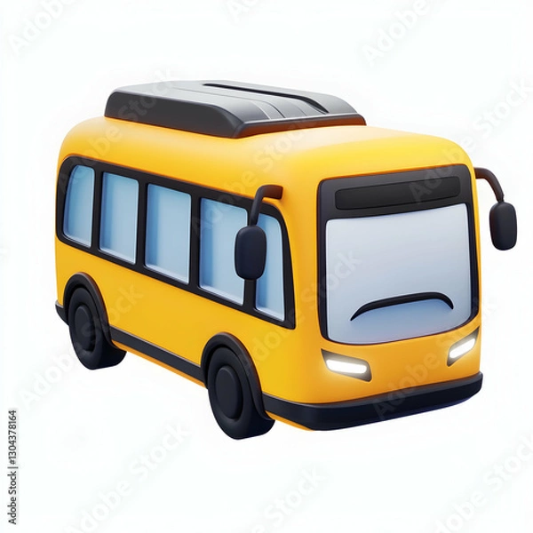 Obraz A transportation icon in a 3D style