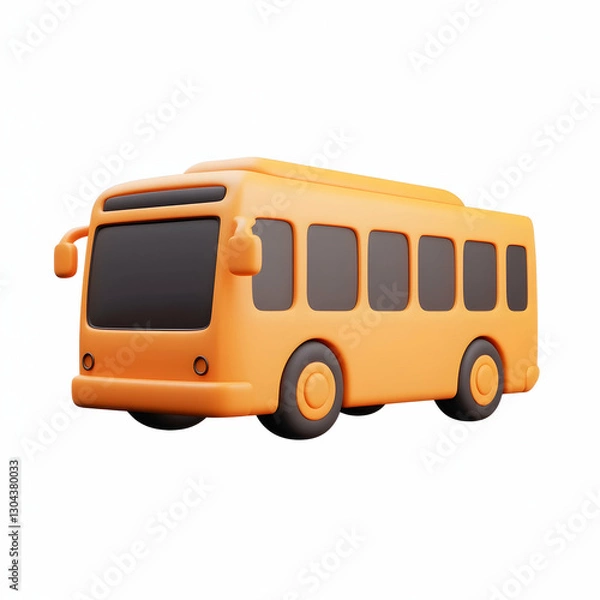 Obraz A transportation icon in a 3D style