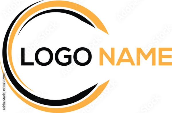 Fototapeta Round circular banner frames, borders, vector circular  company logo design 