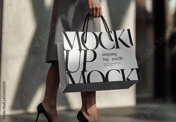 Obraz Elegant Shopping Bag Mockup