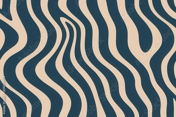 Fototapeta Abstract wavy line pattern with alternating dark and light colors