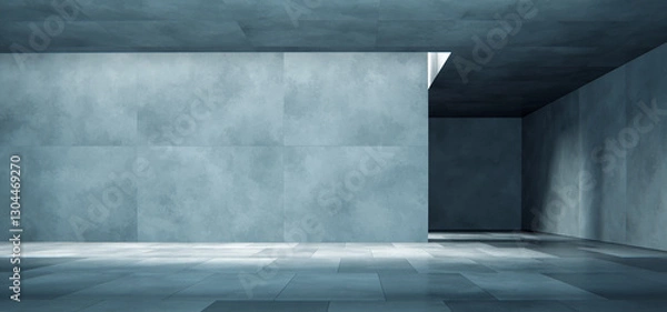 Obraz Abstract concrete modern room with central wall