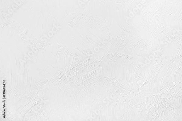 Fototapeta white wall with a pattern on the plaster. Texture, background