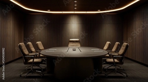 Fototapeta Modern Conference Room: Elegant Boardroom Interior Design