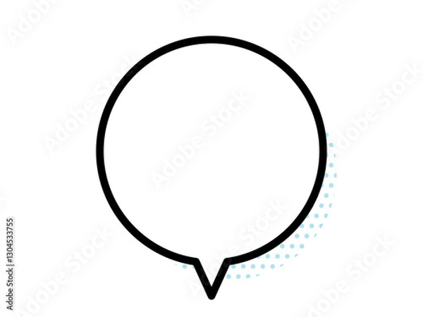 Fototapeta シンプルな吹き出し