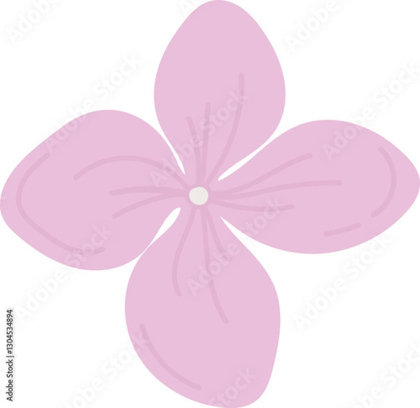 Fototapeta Hydrangea Flower Hand Drawn