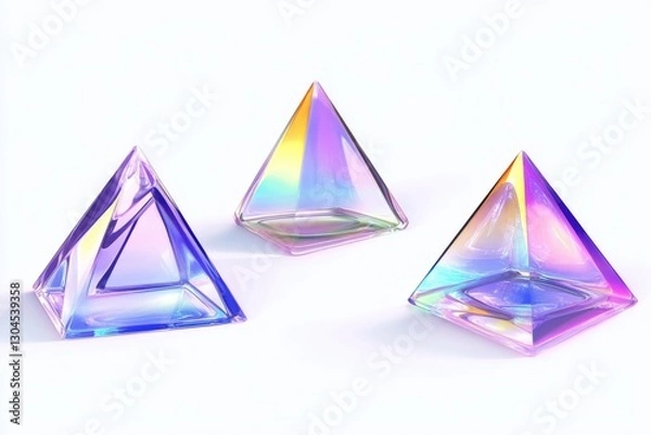 Fototapeta color triangle block description