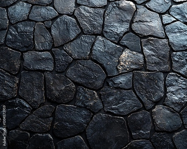 Fototapeta Dark stone wall texture background