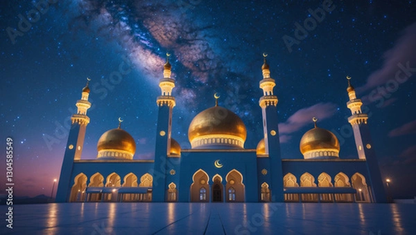 Obraz mosque at night