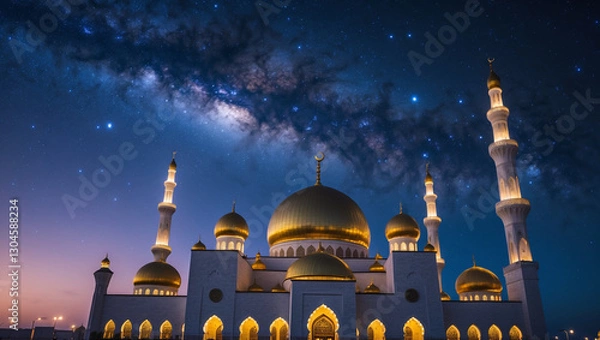 Obraz mosque in the night